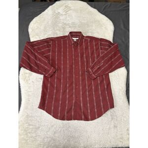 Vintage Union Bay Men's Red Western Aztec‎ Button Down Shirt Size Medium